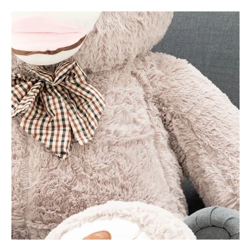 Liels Plīša Lācītis Lācis, Mīksta Rotaļlieta, 100 Cm, Pelēks, Bobo - Teddyway