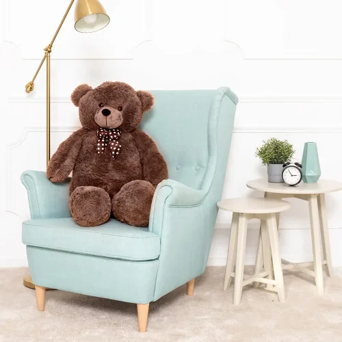 Большой плюшевый мишка, мягкая игрушка, 100 см, темно-коричневый, Nomo - Teddyway