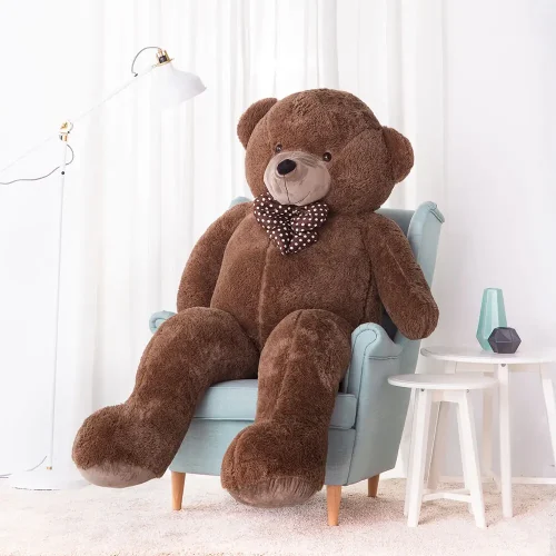 Большой плюшевый мишка, мягкая игрушка, 100 см, темно-коричневый, Nomo - Teddyway