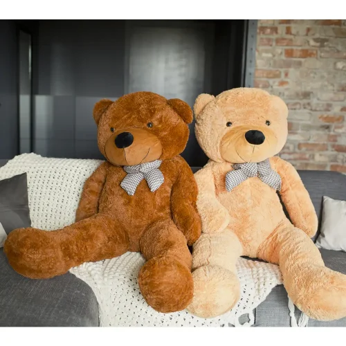 Liels Plīša Lācītis Lācis, Mīksta Rotaļlieta, 160 Cm, Tumši Brūns, Popo - Teddyway