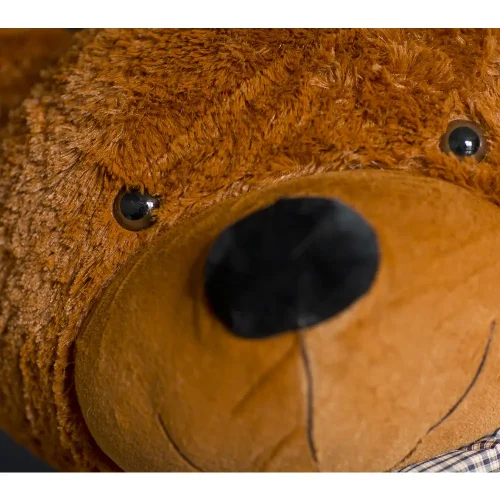 Liels Plīša Lācītis Lācis, Mīksta Rotaļlieta, 130 Cm, Tumši Brūns, Popo - Teddyway