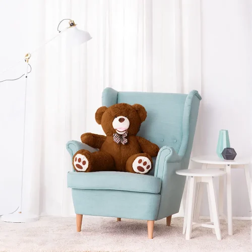 Large Teddy Bear, Soft Toy, 100 Cm, Light Brown, Bobo - 100 cm, Dark brown - Teddyway