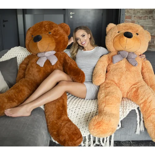 Liels Plīša Lācītis Lācis, Mīksta Rotaļlieta, 160 Cm, Tumši Brūns, Popo - Teddyway