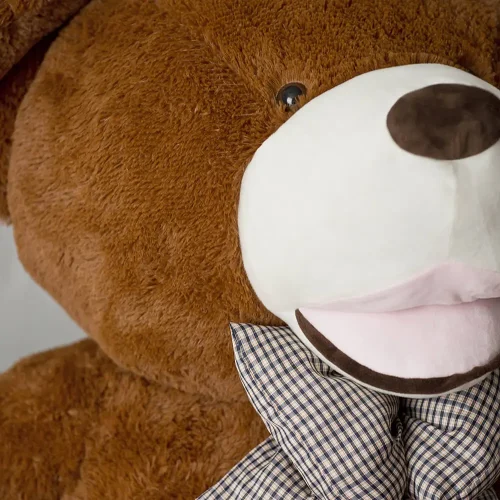 Liels Plīša Lācītis Lācis, Mīksta Rotaļlieta, 100 Cm, Tumši Brūns, Bobo - Teddyway