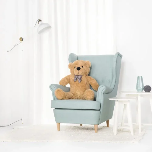 Liels Plīša Lācītis Lācis, Mīksta Rotaļlieta, 100 Cm, Gaiši Brūns, Popo - Teddyway