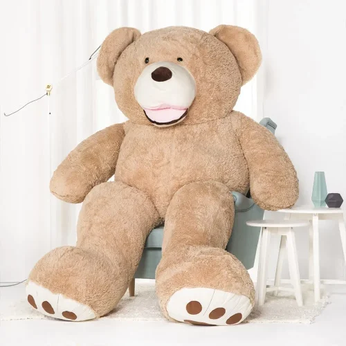 Большой плюшевый мишка, мягкая игрушка, 100 см, светло-коричневый, Bobo<span> - </span>260 см, светло-коричневый - Teddyway