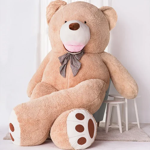 Большой плюшевый мишка, мягкая игрушка, 100 см, светло-коричневый, Bobo<span> - </span>300 см, светло-коричневый - Teddyway