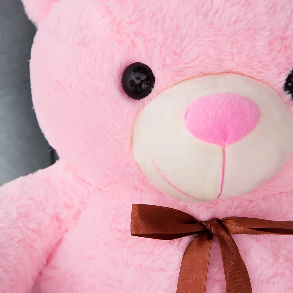 Liels Plīša Lācītis Lācis, Mīksta Rotaļlieta, 100 Cm, Rozā, Toto - Teddyway