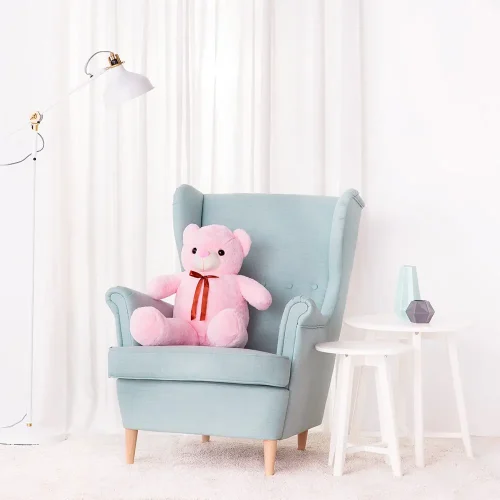 Liels Plīša Lācītis Lācis, Mīksta Rotaļlieta, 100 Cm, Gaiši Brūns, Toto<span> - </span>100 cm, Rozā - Teddyway