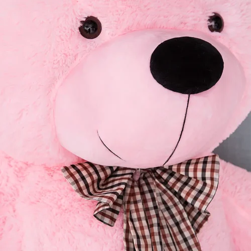 Liels Plīša Lācītis Lācis, Mīksta Rotaļlieta, 100 Cm, Rozā, Popo - Teddyway