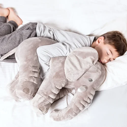 Plīša Zilonis, Mīkstā Rotaļlieta, 70 Cm, Pelēks, Hogo - Teddyway
