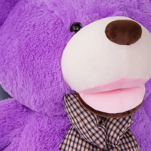 Liels Plīša Lācītis Lācis, Mīksta Rotaļlieta, 100 Cm, Violetais, Bobo - Teddyway