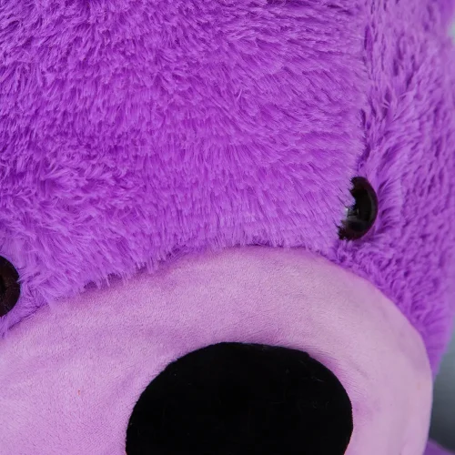 Liels Plīša Lācītis Lācis, Mīksta Rotaļlieta, 100 Cm, Violetais, Popo - Teddyway