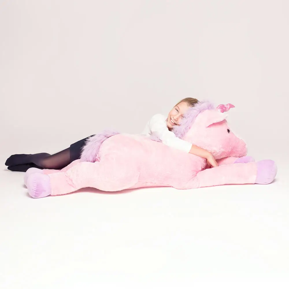 Plīša Vienradzis, Mīkstā Rotaļlieta, 70 Cm, Rozā, Soso - Teddyway