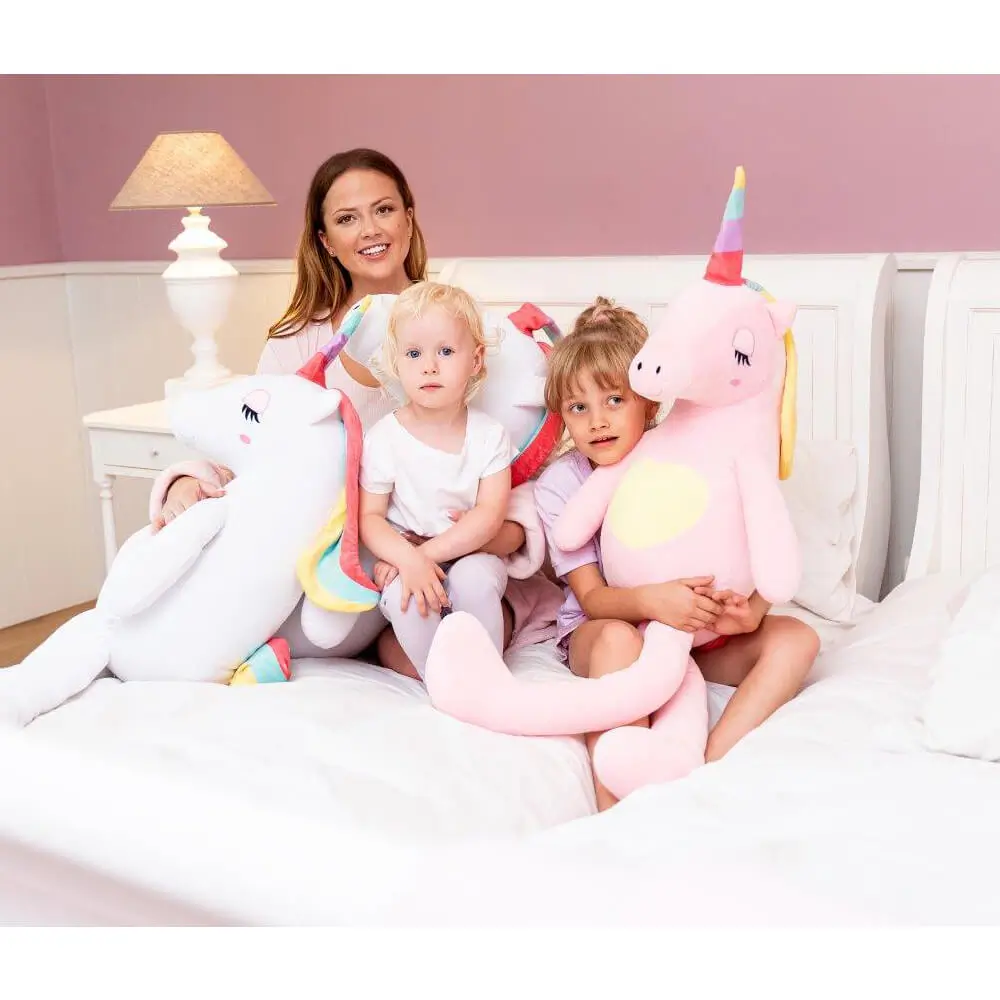 Liels Plīša Vienradzis, Mīkstā Rotaļlieta, 120 Cm, Rozā, Fefo - Teddyway