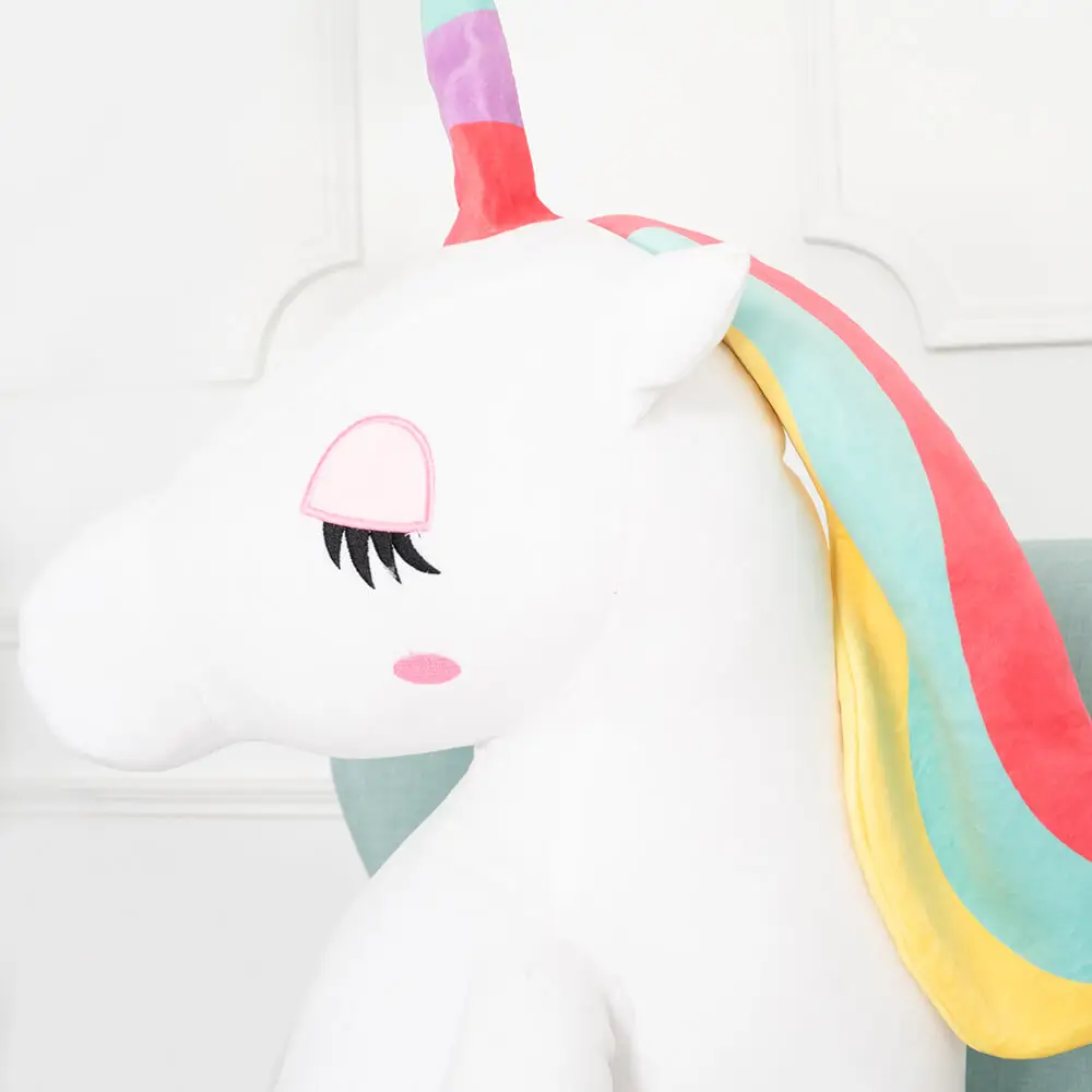 Liels Plīša Vienradzis, Mīkstā Rotaļlieta, 120 Cm, Rozā, Fefo - Teddyway