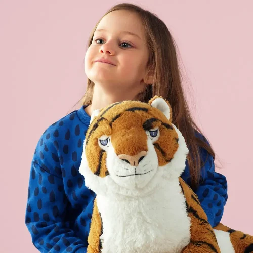 Plīša Tīģeris, Mīkstā Rotaļlieta, 70 Cm, Dzeltenais, Tino - Teddyway