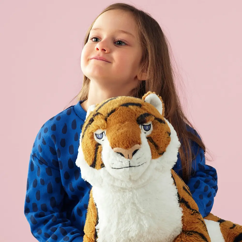 Plīša Tīģeris, Mīkstā Rotaļlieta, 70 Cm, Dzeltenais, Tino - Teddyway