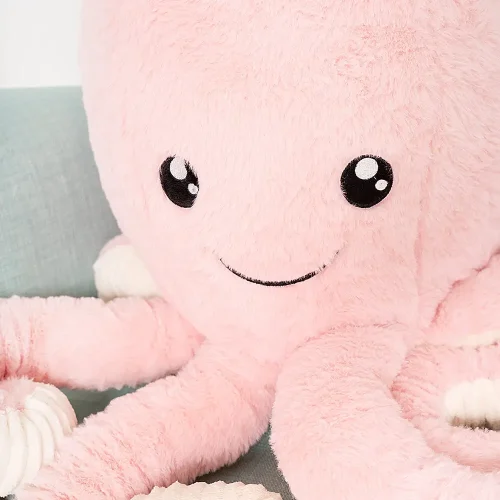 Liels Plīša Astoņkājis, Mīkstā Rotaļlieta, 80 Cm, Zils, Opus - Teddyway