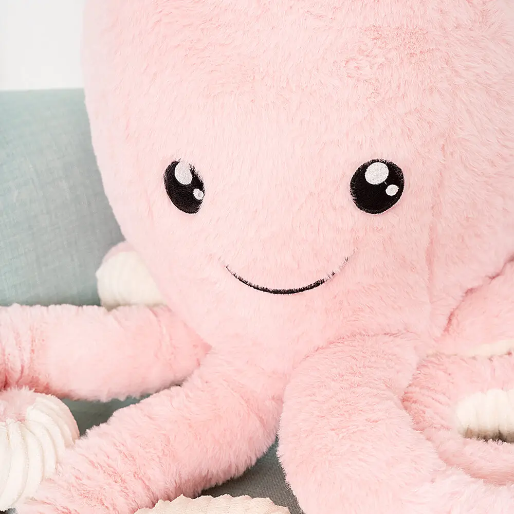 Liels Plīša Astoņkājis, Mīkstā Rotaļlieta, 80 Cm, Zils, Opus - Teddyway