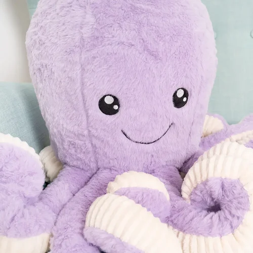Liels Plīša Astoņkājis, Mīkstā Rotaļlieta, 80 Cm, Zils, Opus - Teddyway