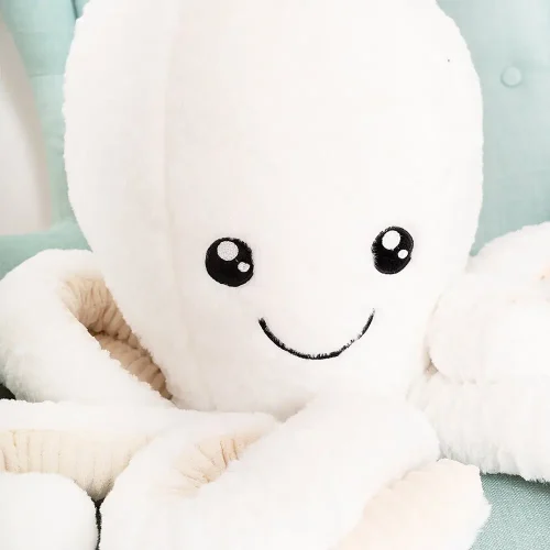 Liels Plīša Astoņkājis, Mīkstā Rotaļlieta, 80 Cm, Zils, Opus - Teddyway