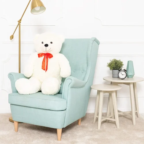 Liels Plīša Lācītis Lācis, Mīksta Rotaļlieta, 100 Cm, Tumši Brūns, Nomo - 100 cm, White - Teddyway