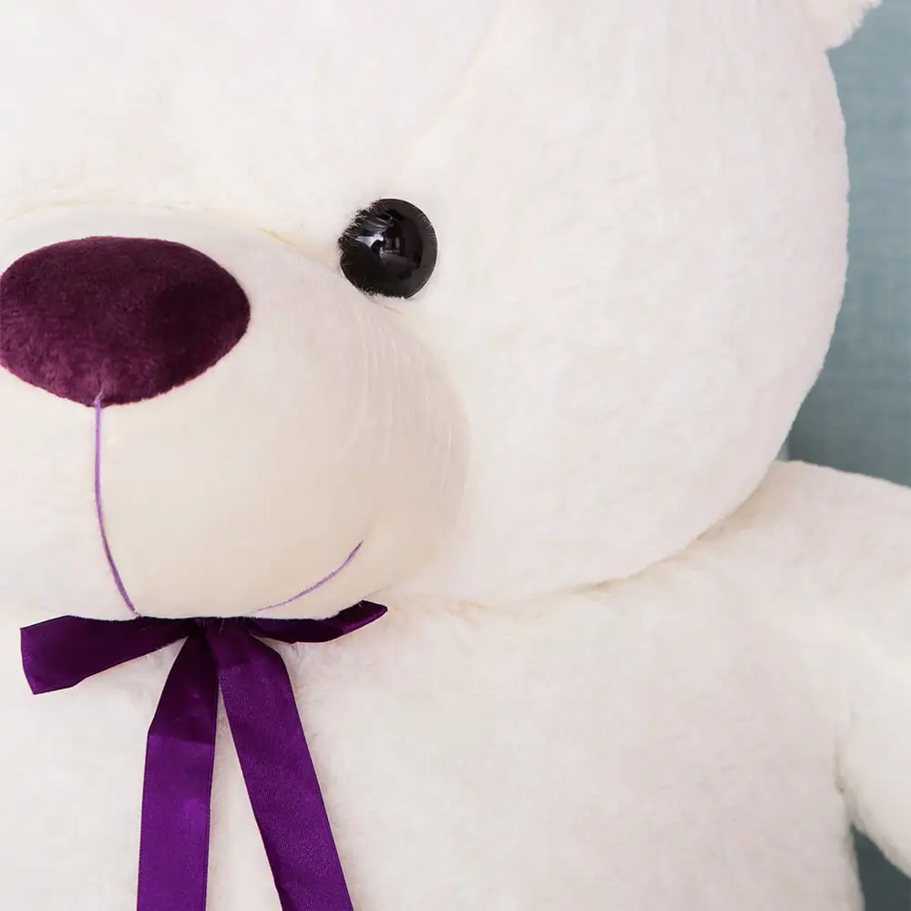 Liels Plīša Lācītis Lācis, Mīksta Rotaļlieta, 100 Cm, Balts, Toto - Teddyway