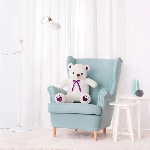 Liels Plīša Lācītis Lācis, Mīksta Rotaļlieta, 100 Cm, Gaiši Brūns, Toto - 100 cm, White - Teddyway