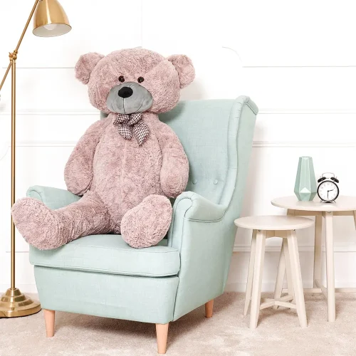 Liels Plīša Lācītis Lācis, Mīksta Rotaļlieta, 100 Cm, Gaiši Brūns, Popo - Teddyway