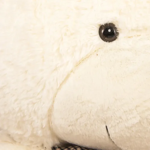 Liels Plīša Lācītis Lācis, Mīksta Rotaļlieta, 100 Cm, Balts, Popo - Teddyway