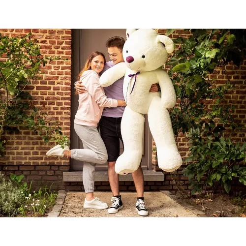 Liels Plīša Lācītis Lācis, Mīksta Rotaļlieta, 130 Cm, Balts, Toto - Teddyway