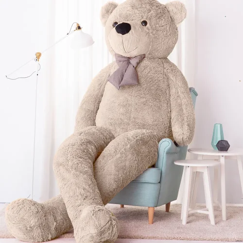 Liels Plīša Lācītis Lācis, Mīksta Rotaļlieta, 100 Cm, Gaiši Brūns, Popo - Teddyway