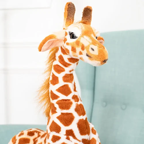 Liela Plīša Žirafe, Mīkstā Rotaļlieta, 55 Cm, Dzeltenā, Gifo - Teddyway
