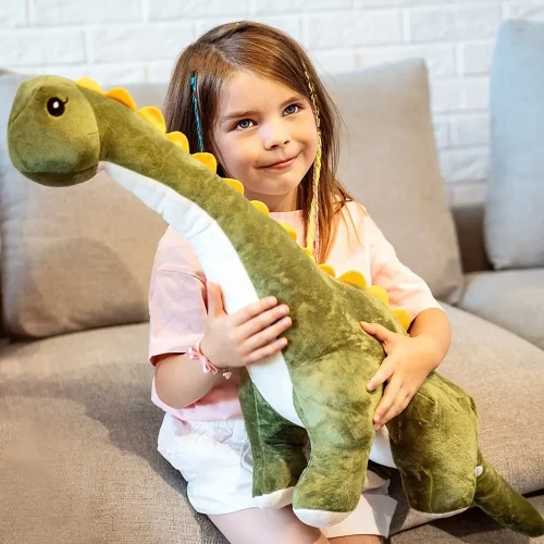 Plush Dinosaur, Soft Toy, 80 Cm, Green, Tobo - Teddyway