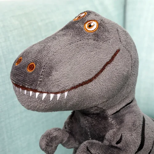 Plush Dinosaur, Soft Toy, 70 Cm, Grey, Deno - Teddyway