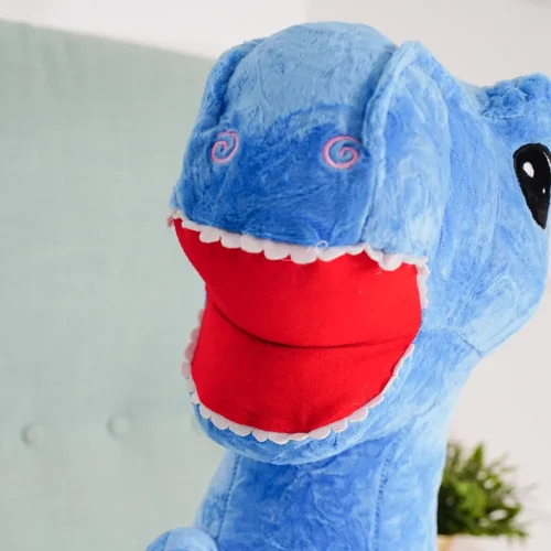 Plush Dinosaur, Soft Toy, 90 Cm, Light Blue, Gogo - Teddyway