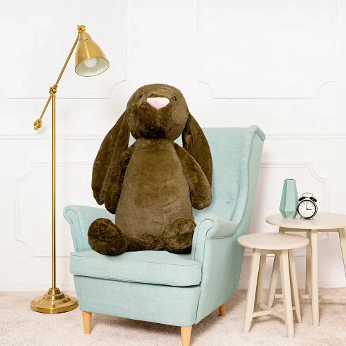 Large Plush Bunny, Soft Toy, 120 Cm, Olive, Bani - Teddyway