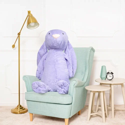 Large Plush Bunny, Soft Toy, 120 Cm, Purple, Bani - Teddyway