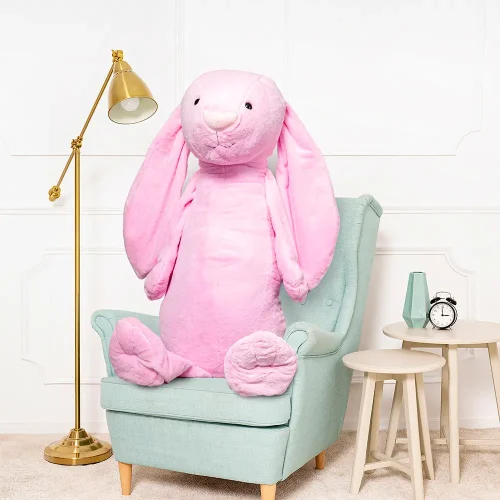 Large Plush Bunny, Soft Toy, 160 Cm, Dark Pink, Bani - Teddyway
