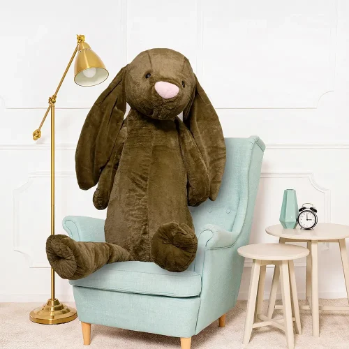 Large Plush Bunny, Soft Toy, 160 Cm, Olive, Bani - Teddyway