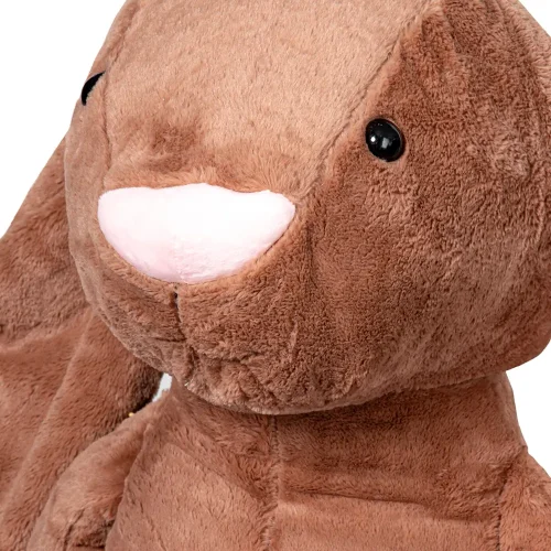 Large Plush Bunny, Soft Toy, 160 Cm, Brown, Bani - Teddyway