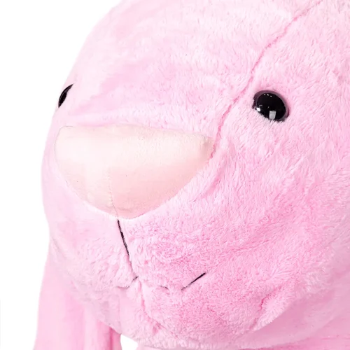 Large Plush Bunny, Soft Toy, 160 Cm, Dark Pink, Bani - Teddyway