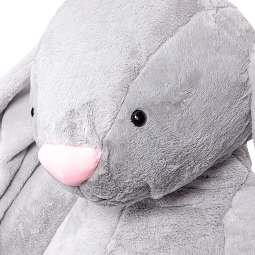 Large Plush Bunny, Soft Toy, 160 Cm, Dark Grey, Bani - Teddyway