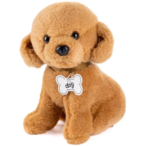 Plush Dog Poodle, Soft Toy, 40 Cm, Brown, Pudi - Teddyway