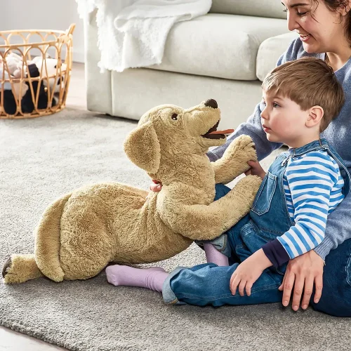 Plush Dog Golden Rottweiler, Soft Toy, 30 Cm, Brown, Ravi - Teddyway