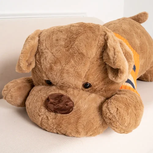 Plush Dog, Soft Toy, 70 Cm, White, Dami - Teddyway