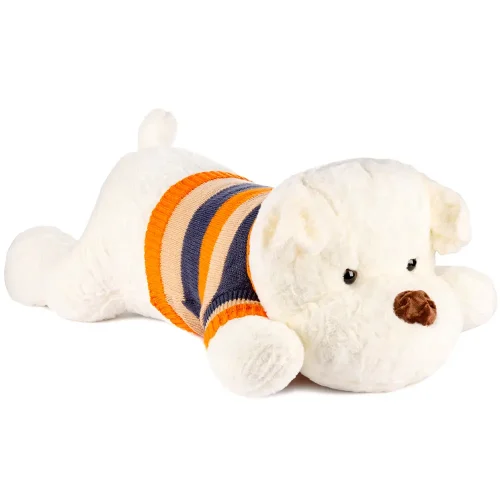 Plush Dog, Soft Toy, 70 Cm, White, Dami - Teddyway
