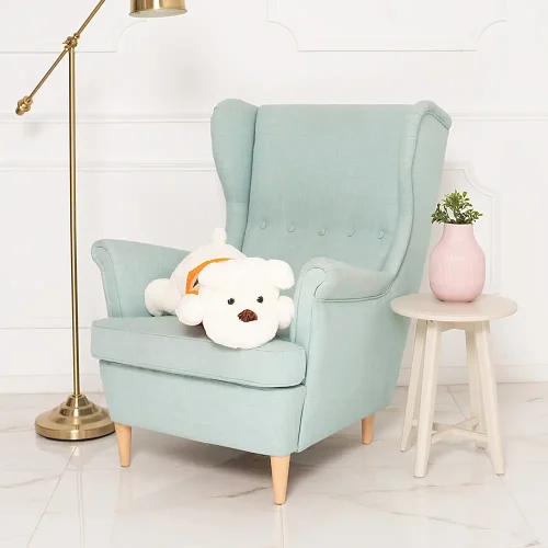 Мягкая плюшевая собачка, 70 см, белая, Dami - Teddyway