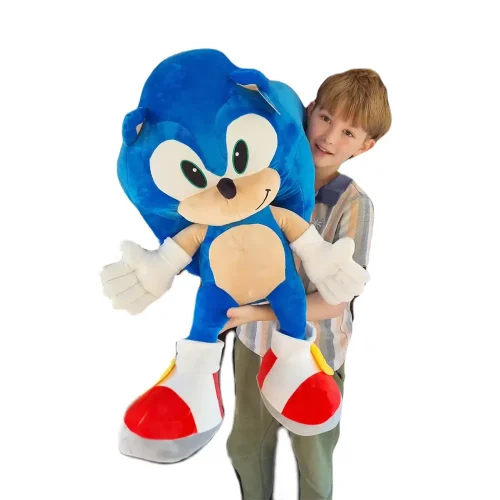 Large Plush Sonic The Hedgehog, Soft Toy, 70 Cm, Blue - Teddyway